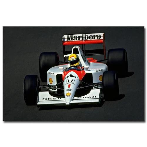 Affiche Ayrton Senna – Art Mural McLaren F1 – Impression Motorsport Grand – Édition Limitée