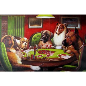 tableau partie de poker de chiens