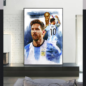 Poster Messi finale coupe du monde 2022