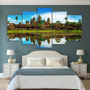 toile célèbre temple angkor