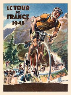 Poster Vintage Tour De France – Miroir Du Cyclisme – Années 60 – THEILLERE