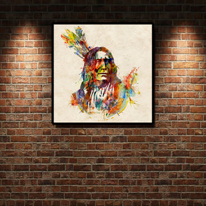 Tableau ; Indien apache peinture abstraite - Fineartsfrance