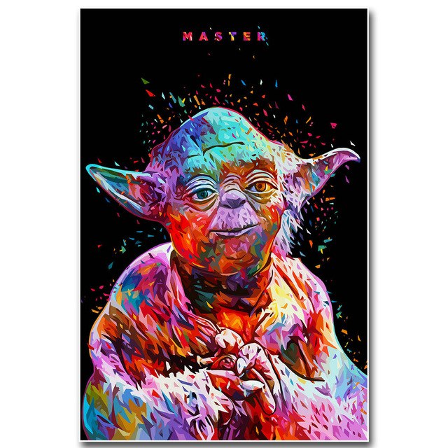 Tableau Master Yoda Star Wars- Livraison gratuite - Fineartsfrance