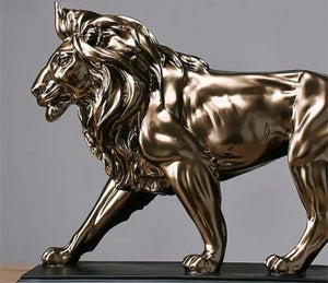  Sculpture Lion féroce d'Afrique décoration intérieure
