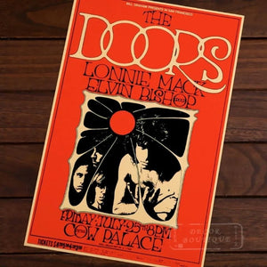 Affiche vintage The Doors en concert