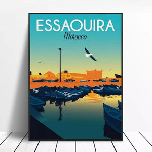 Poster de la ville d'Essaouira au Maroc