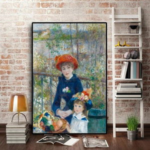 Toile reproduction les deux soeurs d'Auguste Renoir