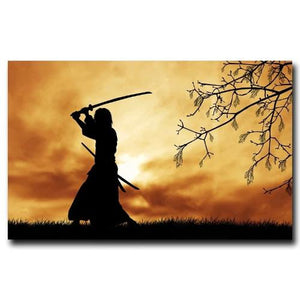 Poster samourai au sabre