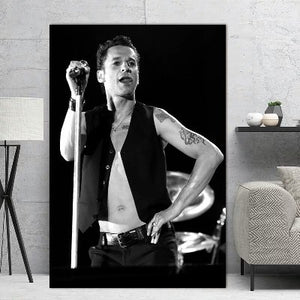 Poster Dave Gahan chanteur de Depeche mode - Fineartsfrance