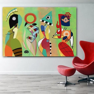 Toile les femmes de Kandinsky