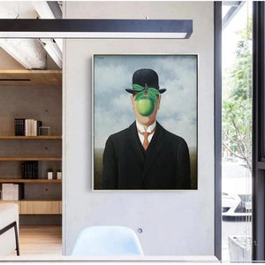 Toile le fils de l'homme de René Magritte
