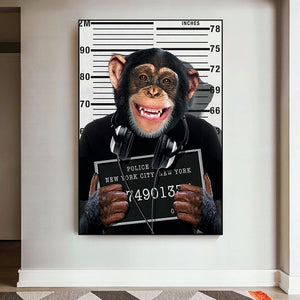 Poster l'arrestation du singe