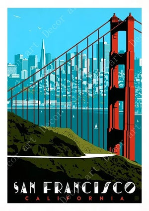 Affiche United Airlines San Francisco - 2
