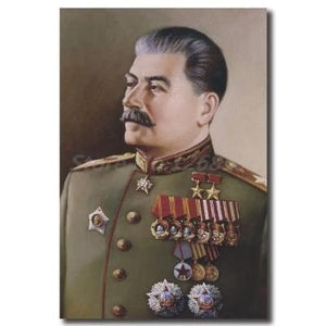 Toile portrait de Joseph Staline art deco