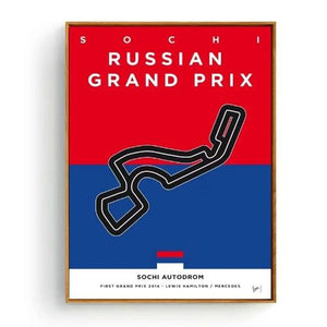 Poster Circuits de Formule 1 premier vainqueur GP - 6