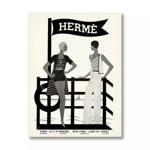Affiches vintage Louis Vuitton Hermes - 4